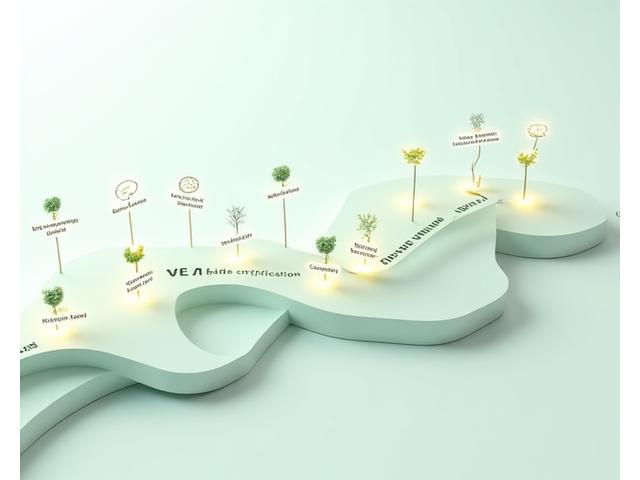 A stylized infographic showing a career path branching out from a Verdant Petal certification, with icons representing different conservation roles.