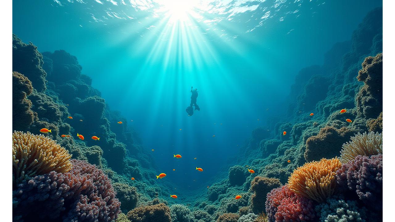 A powerful photograph showing both natural beauty and an environmental threat, illustrating effective conservation storytelling.